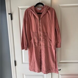 Hooded Long zip Cardigan
